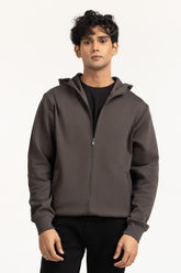 Regular Fit Hooded Zipper MN-HDZ-WS25-002 B