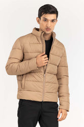 Beige Puffer Jacket JKT-WOV22-031