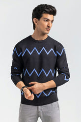 Black-Blue Fashion Sweater FS-SWT-VPN-FD-433-01