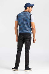 Black-Blue Fashion Sweater SL-SWT-FD-37-01