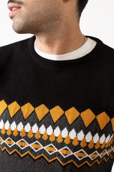 Black-Grey Fashion Sweater - FS-SWT-FD-130-01