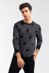 Black-Grey Fashion Sweater FS-SWT-VPN-FD-415-01