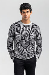 Black-Grey Fashion Sweater FS-SWT-VPN-FD-446-01