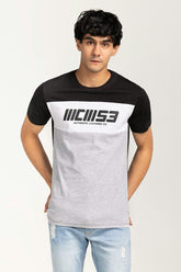 Black-Grey Fashion T-Shirt JGP-URB-D225