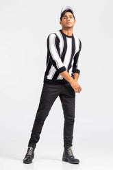 Black-White Fashion Sweater FS-SWT-FD-370-01