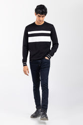 Black-White Fashion Sweater FS-SWT-VPN-FD-447-01