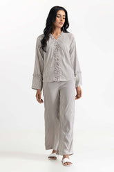 Black and White Blended Blouse 231-217-060