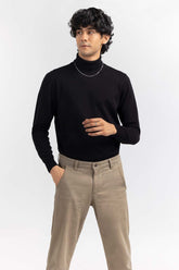 Black Basic Turtle Neck Sweater SWT-BFSTN-22-001