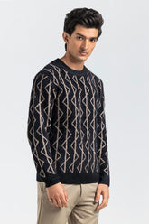 Black Fashion Sweater FS-SWT-ACR-FD-429-01
