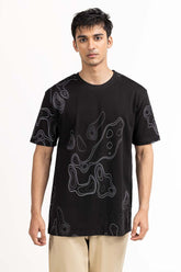 Black Graphic Tee TS-CNSJ23-117