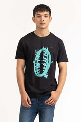 Black Graphic Tees TS-CNSJ23-104
