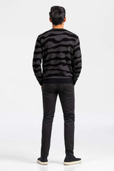 Black Grey Fashion Sweater FS-SWT-FD-389-01