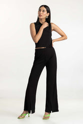 Black Knit Trouser 231-220-201