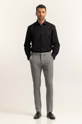 Black Self Textured Dress Shirt MN-FS-PD24-086