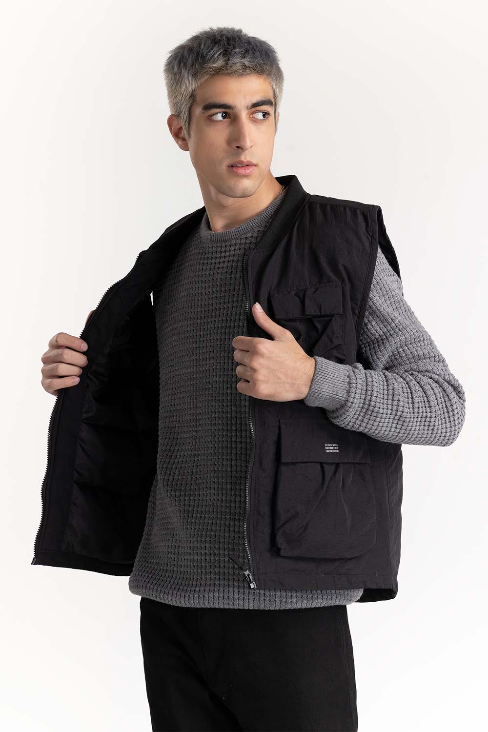 Black Technical Jacket 224-110-048