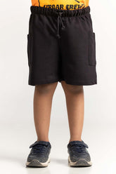 Black Toddler Girl Knit Basic Short TG-SHT-SS24-002