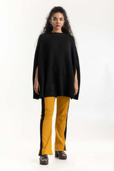 Black Knit Cape 224-211-056