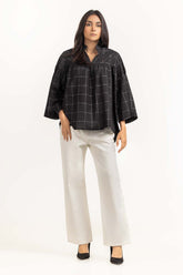 Black Woven Blouse 231-217-001