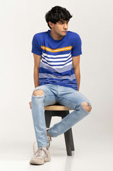 Blue-White Urban T-Shirt YD-URB-TEE-D18-01