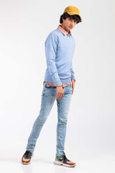 Blue Basic Sweater FS-SWT-D34-03