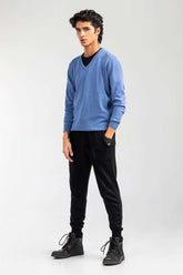 Blue Basic Sweater FS-SWT-D35-04