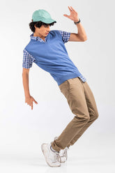 Blue Basic Sweater SL-SWT-D21-02