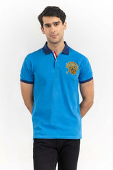 Blue Fashion Polo PS-FPK22-025