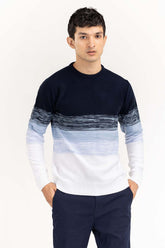 Blue Navy Gradiant Sweater SWT-FFSCN22-127-2