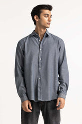 Grey Solid Casual Shirt MN-CS-YD23-016A