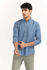Blue Striped Casual Shirt CS-YD22-032