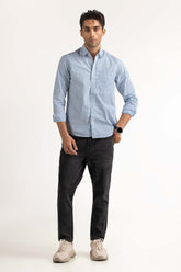Blue White Basic Casual Shirt MN-CS-SS23-026
