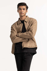 Brown Basic Jacket MN-JKT-WS23-053