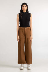 Brown Basic Trouser WM-JNS-WS23-010