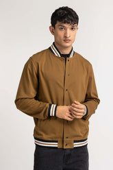 Brown Knitted Jacket MN-KNJ-WS23-004