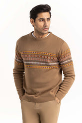 Brown Navajo Sweater SWT-FFSCD22-105