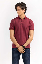 Burgundy Fashion Polo PS-FPK22-004