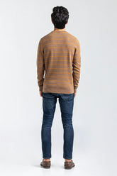 Camel-Orange Fashion Sweater FS-SWT-VPN-FD-424-01