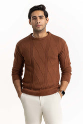 Camel Cabling Sweater SWT-FFSCN22-103