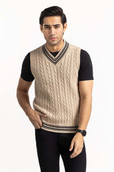 Camel Cricket Sleeveless Sweater SWT-FSLVN22-107