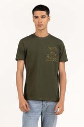 Camo Green Graphic Tee TS-CNSJ23-223