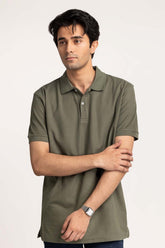 Camo Green Signature Polo PS-SIGPK24-036