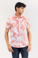 Orange Casual Shirts Printed HSS-YD22-009