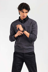 Charcoal Basic Sweater FS-SWT-D35-01