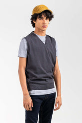 Charcoal Basic Sweater SL-SWT-D21-03