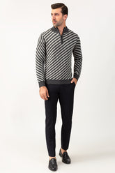 Charcoal Fashion Sweater FS-SWT-FD-253-01