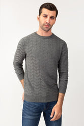 Charcoal Fashion Sweater FS-SWT-VPN-FD-216-01