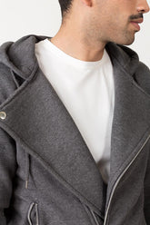 Charcoal Zipper Jacket - JKT-HZJ-D31-01