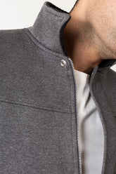 Charcoal Zipper Jacket - JKT-MNZ-72-02