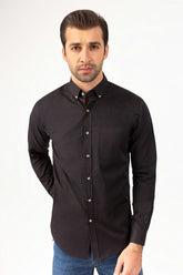 Black Twill Casual Shirt CM-PD-448 CS