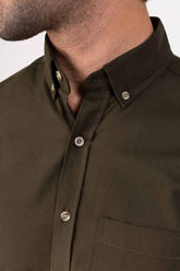 Olive Twill Casual Shirt CM-PD-450 CS